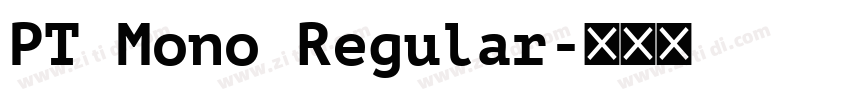 PT Mono Regular字体转换